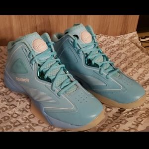 Reebok Pump Revenge Shaq Attaq 2014 3D Fuseframe Baby Blue Rare Shoes US 10 New